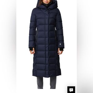 SOIA & Kyo Talyse long down brushed coat in Lapis * Mint Condition* NWOT